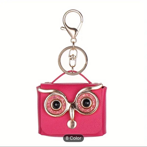 BUY NOW Sky Blue Owl Keychain - Picture 3 of 5